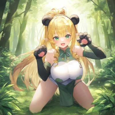 パンダコスチュームエルフちゃん
