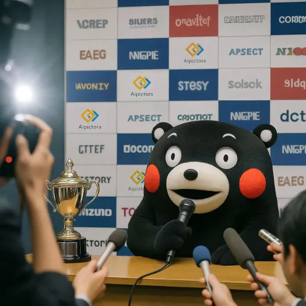 勝利者記者会見