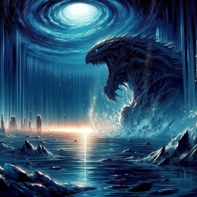 地底湖の巨獣