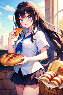 君もパン食べる?