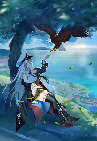 ハクトウワシに心を通じ合わせるエンタープライズ