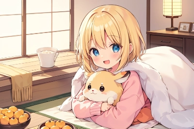 もふもふとみかん