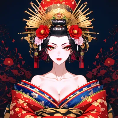 黄金の瞳を持つ花魁