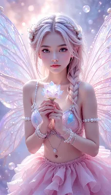 光の蓮を抱く夢幻の妖精