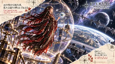 星の彼方で永遠を見守る黒衣の影