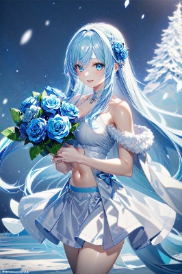 青い薔薇を君へ