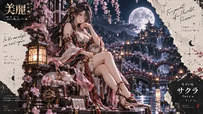 月明かりの再会 ～桜と白狐の約束～