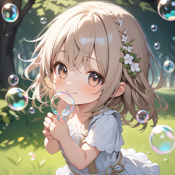 シャボン玉遊び