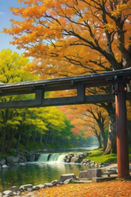 橋と滝