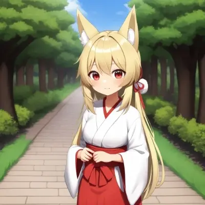 狐耳巫女
