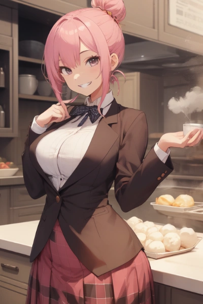 「美味しそうでしょ～？　肉まん♪」