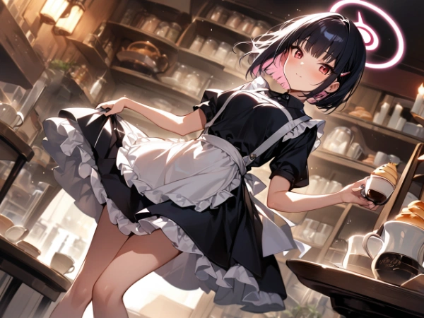 クラシカルエプロンドレスなカズサ【ブルアカ・杏山カズサ】