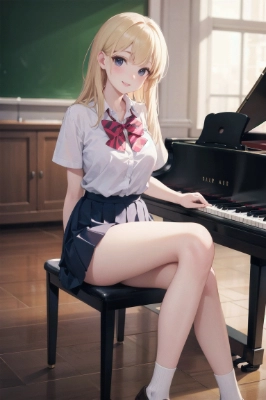 音楽室にて