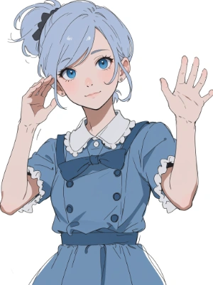 light blue girl