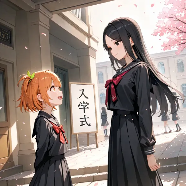 いくらと花音・入学式