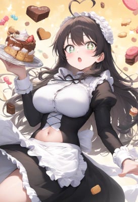 メイドとお菓子