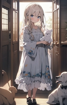 ぬいぐるみと窓