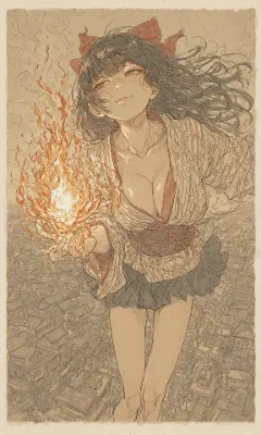 炎の神少女と崩壊の街