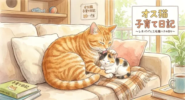 レオパパとハナの優しい毛づくろい時間。