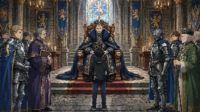 異世界少年と王の謁見