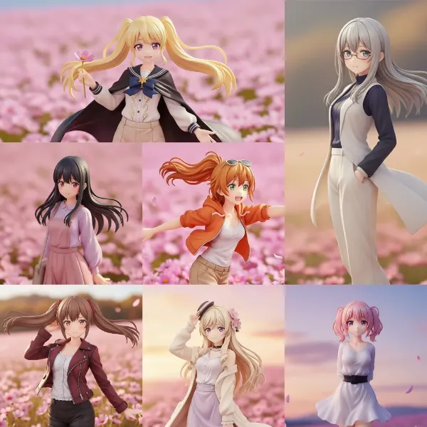 秋桜畑デート（おま好きガールズ × コスモス）