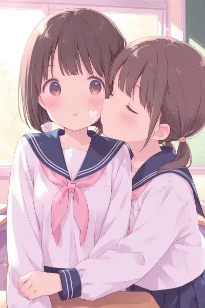 ほっぺにちゅ！❤