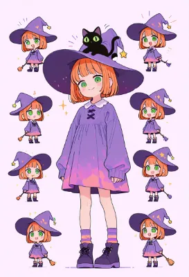 不思議な魔女と黒猫の魔法時間