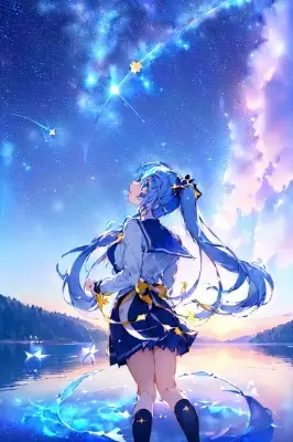 流れ星に