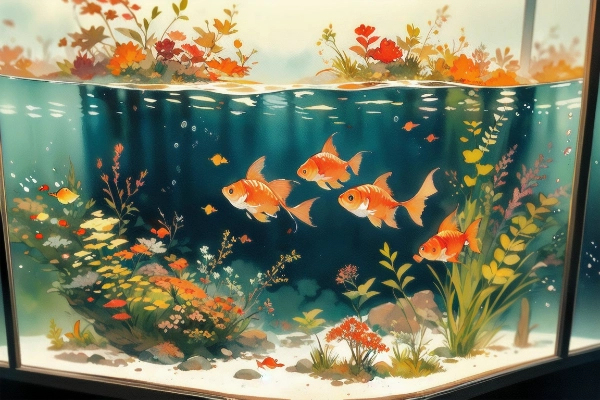 金魚のいる風景