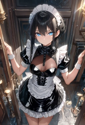 黒髪のメイド
