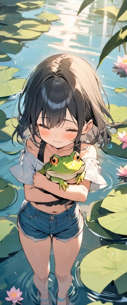 また捕まっちゃったカエルさん