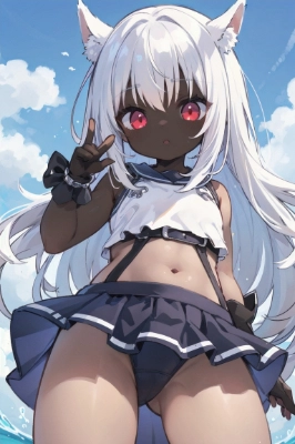褐色の女子集