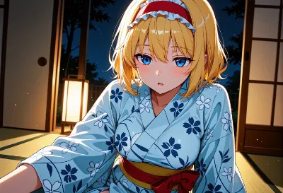 浴衣のアリス・マーガトロイド