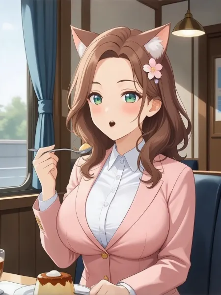 猫耳女課長の出張帰り(movie)