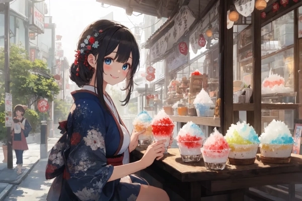 かき氷大食いチャレンジ