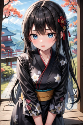 和服女子