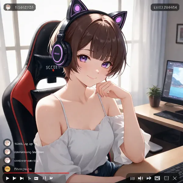 猫耳少女の秘密ライブ配信