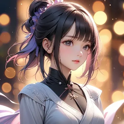 夕暮れに咲く花の少女