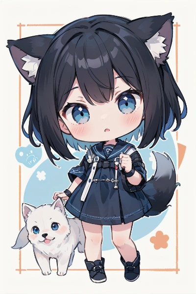 犬とおおかみ娘