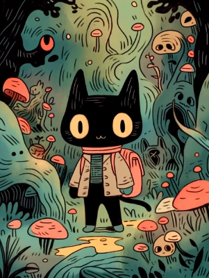 黒猫ピクニック