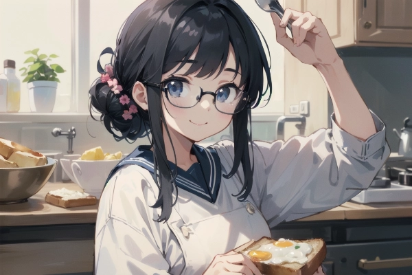 朝ごはんできてますよ！