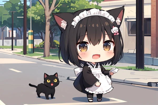 ティッシュ配りのアルバイトニャ！