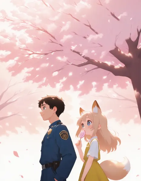 斎藤さんとコン子・お散歩