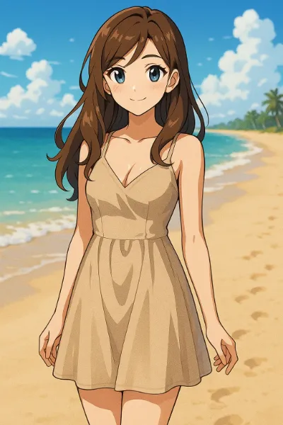 浜辺の美女