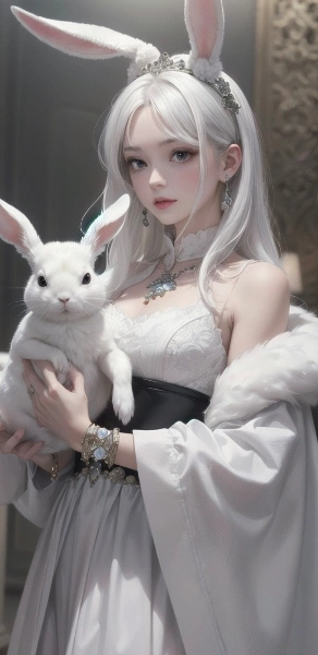 お題…『ドヤ顔』　で自分の愛兎を自慢し合う　辛卯(かのとう)姉妹(o^^o)