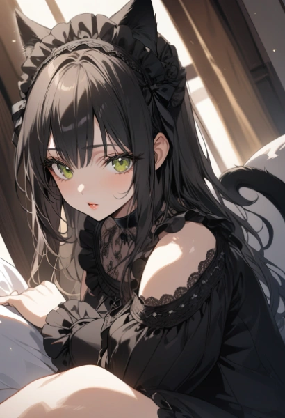 黒猫・成猫（やけっぱちver.）