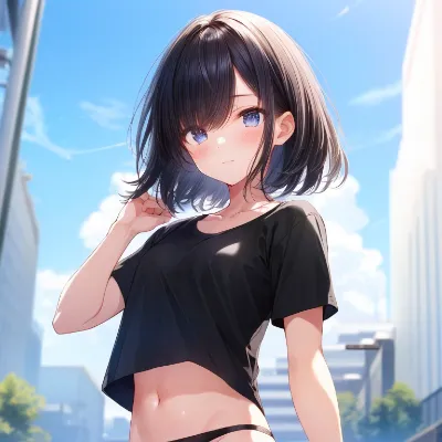黒髪の女の子67