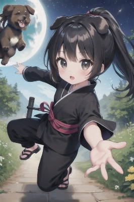 忍犬といっしょ♪