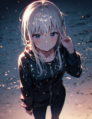 白〇液が降る街で