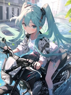 初音ミクバイク